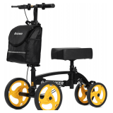 $207 ELENKER Steerable Knee Scooter, Foldable with Basket