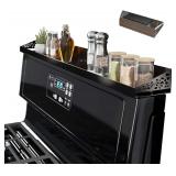 30' Magnetic Stove Top Shelf Black Spice Rack Organizer