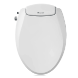 Brondell Ecoseat Plastic White Elongated Bidet Seat