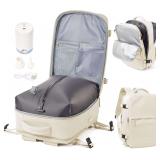 Vacuum Travel Backpack with Electric Pump (beige)