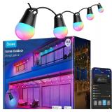 $140 Govee Smart Outdoor String Lights 144ft, 47 Scene Modes