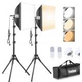 Torjim 16' Softbox Lighting Kit with 85W 3000-7500K LEDs