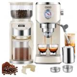 $220 Gevi 20 Bar Espresso Coffee Machine with Burr Grinder