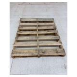 Used oak pallet. Approximately 3’x4’