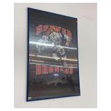 Framed bronco poster