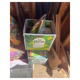 Topsy Turvy Upside Down Tomato Planter with Margarita Serving Tray & Garden Items