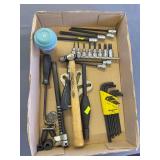 Snap-on Hex/Allen Socket & Key Tool Lot with Long-Reach Socket Bits & Hand Tools
