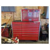 Snap-on Red Rolling Tool Chest & Top Box Combo