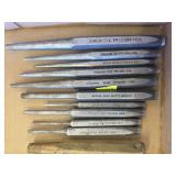 Snap-on punches and chisels all sizes in pictures.