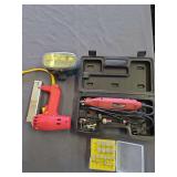 Chicago Rotary Tool with Bit Set, Arrow Electric Staple Gun and Vigoro Two-Zone Water Timer