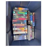 VHS movies In tote