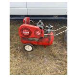 Montgomery Ward Heavy-Duty Portable Air Compressor with Dual Gauges & Wheeled Tank