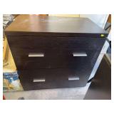 Black storage shelf