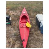 Perception Carolina Red Sit-In Kayak with Lifetime Paddle