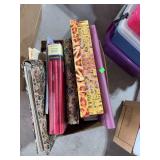 Box of photo albums/ scrapbooking supplies