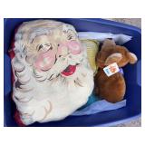 Tote with stuffed animals