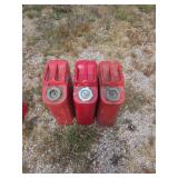3 Jerry cans.