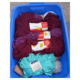 Tote full of yarn