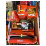 Box of mixed air and oil filters PH8A, PH2, PS7027, CH8843, PH3593A