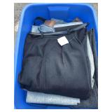 Tote with miscellaneous clothes