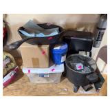 Rice cooker, Coffee maker, cast iron pan