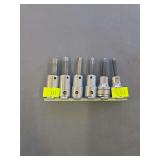 Snap-on 6-Piece 3/8' Drive Hex Bit Socket Set on Rail