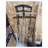 Vintage snow sled