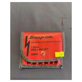 Snap-on 7 piece drill bit set 1/16” to 1/4” sizes