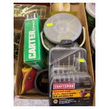 Box with organizers and drill and drive set