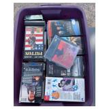 Tote with vintage VHS tapes