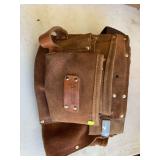 Assorted Vintage Automotive Parts, Battery Cables & Aitchison Leather Tool Belt