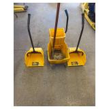 Commercial Janitorial Cleaning Set – Mop Bucket with Wringer, Mop & 2 Long-Handle Dustpans