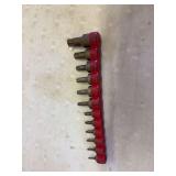 12-Piece Torx Star Bit Socket Set on Red Socket Rail – Assorted Sizes