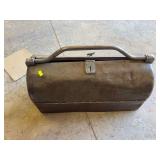 Vintage metal tool box with contents