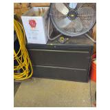 2-Drawer Metal Filing Cabinet / Storage Cabinet – Black 27” (L)x36” (T)x18”