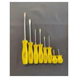 Snap-on Yellow Handle Screwdriver Set – 8 Piece Phillips & Slotted