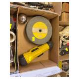 6-In. Bench Grinder Wheel, Heavy-Duty Flashlight & Steel Ball