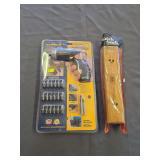 KRAFTtech Cordless Screwdriver Set and Crock Stick Knife Sharpener, New in Package
