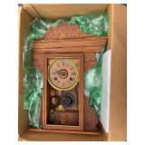 antique-style wooden wall clock