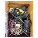 Box of miscellaneous old adapters