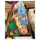 Vintage Doll Lot with Large Sleep-Eye Doll, Baby Doll & Cloth Doll