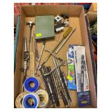Assorted Drill Bits, Taps, Drill Index & Machinist Hand Tools