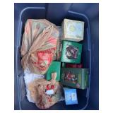 Tote with Boyd’s Christmas ornaments