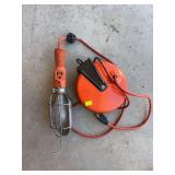Retractable work light