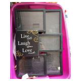 Tote with mixed frames
