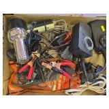 Heat gun, set of2 plug timer, electric glue gun and other cords.