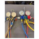 Automotive A/C Manifold Gauge Sets with Charging Hoses