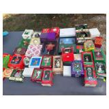 Approximately 25 Christmas ornaments