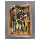 Assorted Drill Bits, Sockets, Drivers & Metalworking Tools