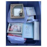 Tote with empty picture frames